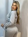 conjunto moletom melinda cinza
