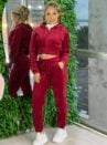 conjunto plush apeluciado bordo