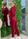 conjunto plush apeluciado bordo