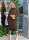 conjunto midi cassia marrom