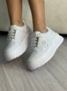 tenis croco branco dourado ramarim 2676104