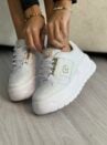 tenis croco branco dourado ramarim 2676104