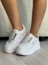 tenis croco branco dourado ramarim 2676104