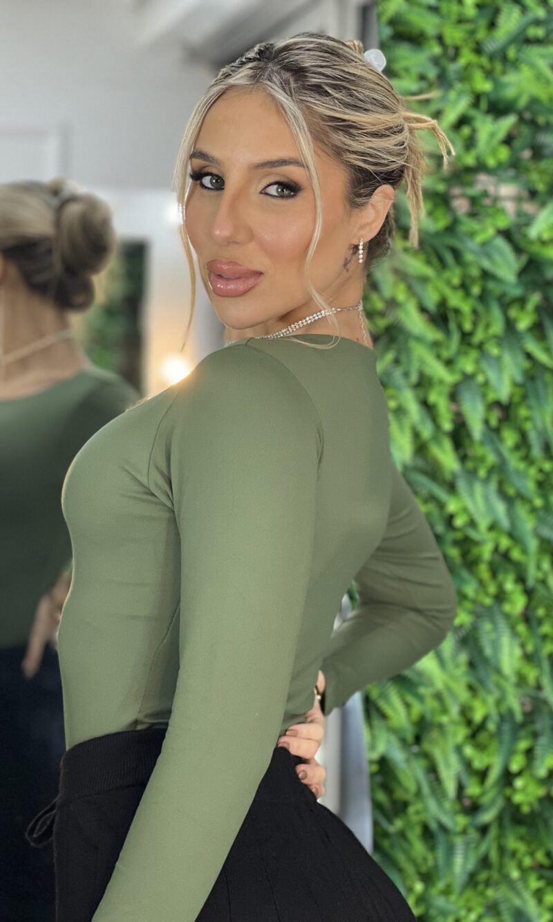 blusa poliamida leni verde