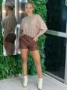 blusa modal morcego bege