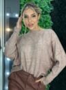 blusa modal morcego bege