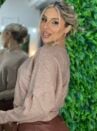 blusa modal morcego bege