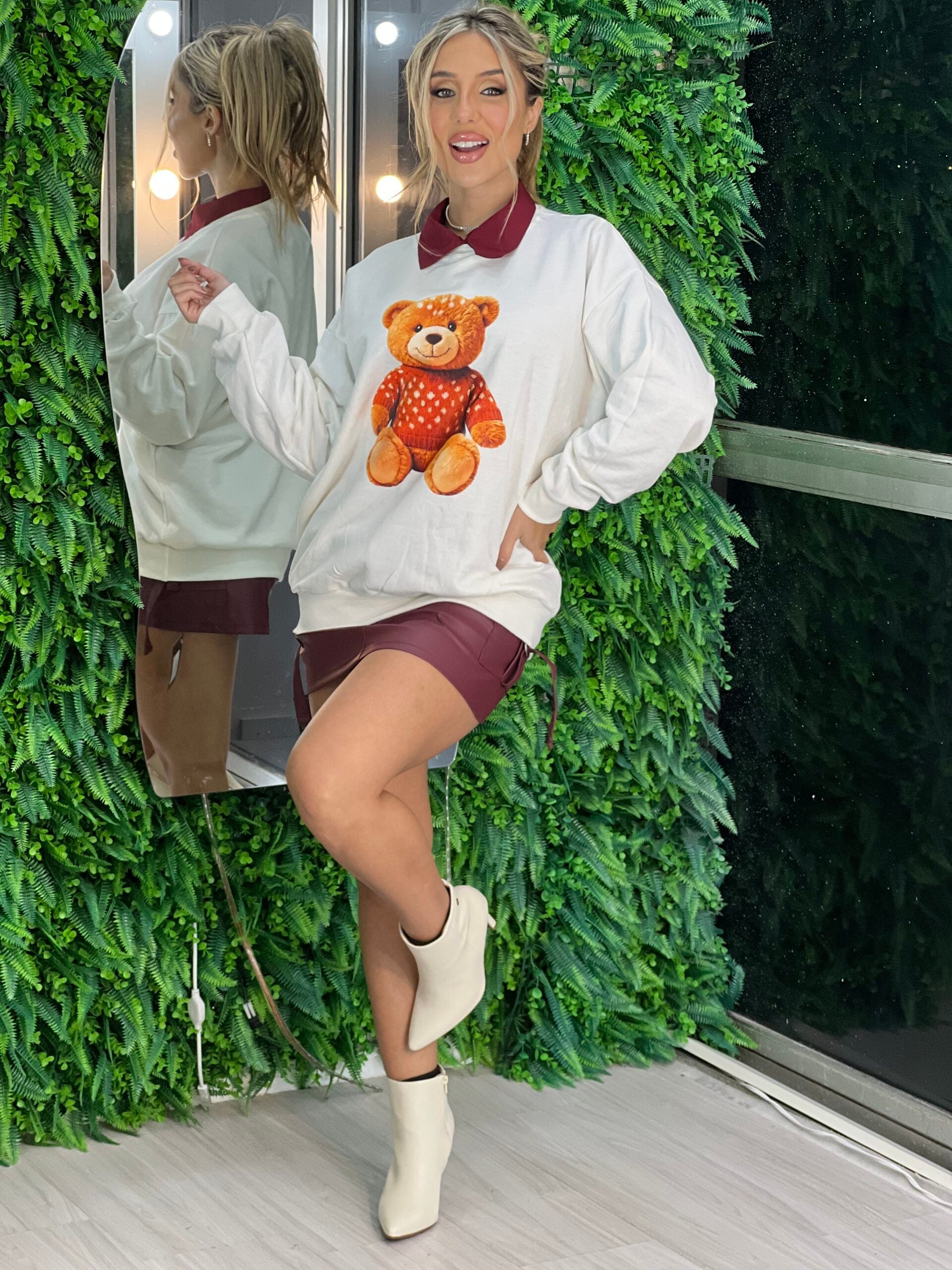 moletom alongado ted off white moletom alongado ted off white