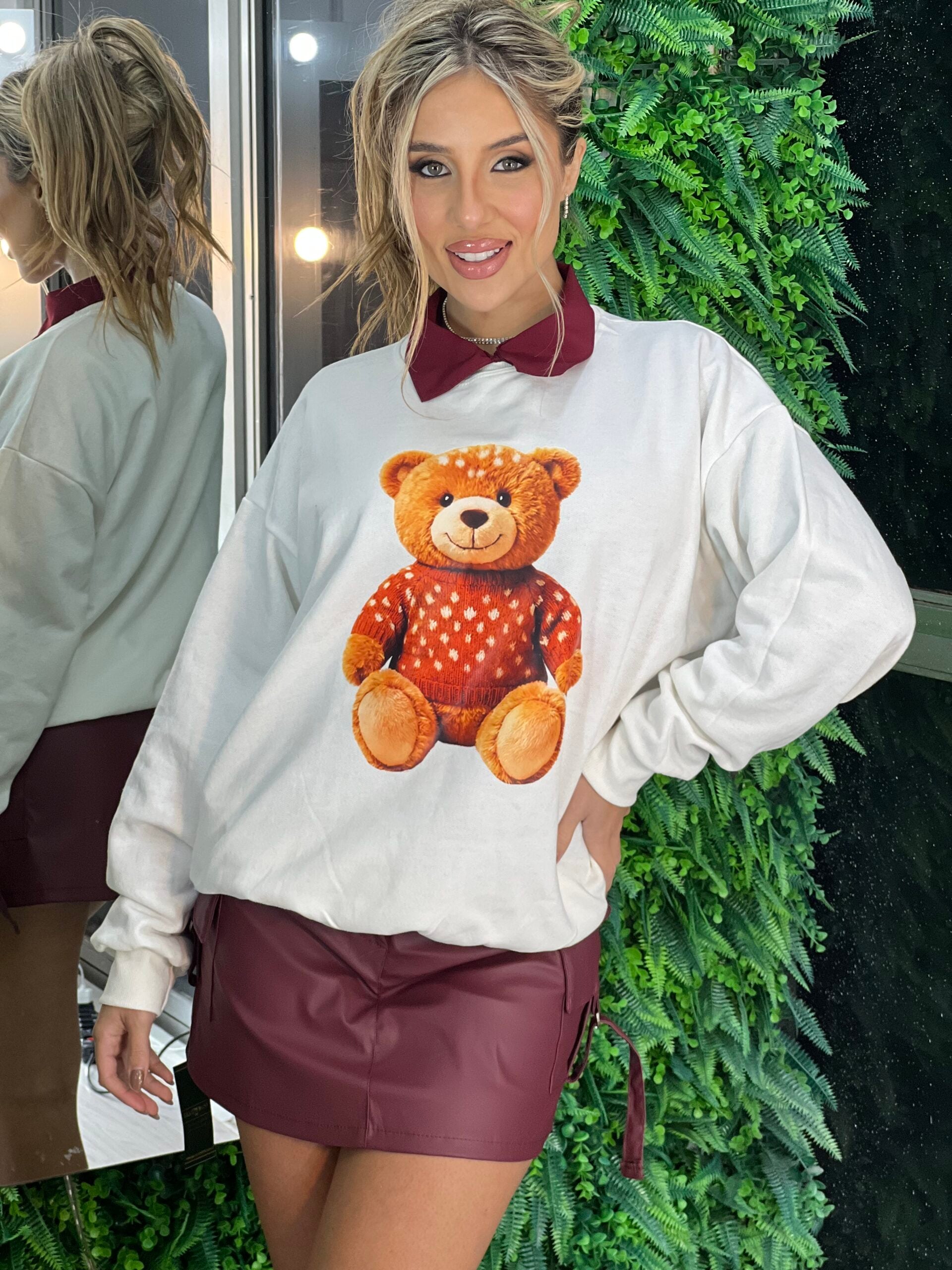 moletom alongado ted off white moletom alongado ted off white