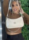 bolsa courino miu off white