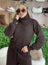 conjunto modal mousse binha marrom