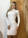 vestido midi modal marina off white