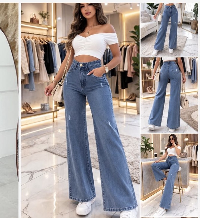 calÇa jeans wide leg miranda