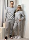 feminino conjunto moletom cinza