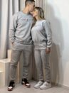 feminino conjunto moletom cinza