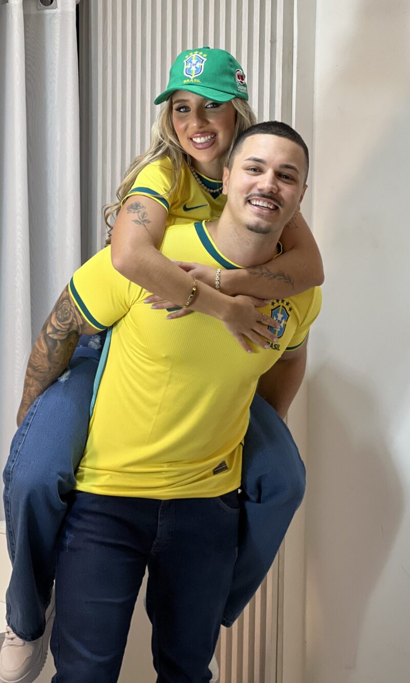 camiseta unissex amarelo brasil