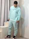 feminino conjunto moletom azul bb