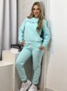 feminino conjunto moletom azul bb