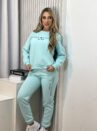 feminino conjunto moletom azul bb