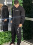 feminino conjunto moletom preto