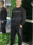 feminino conjunto moletom preto
