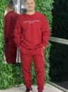 feminino conjunto moletom vermelho