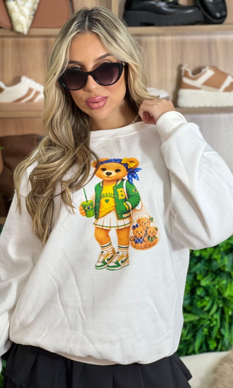 moletom ursinho brasil off white moletom ursinho brasil off white