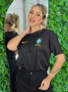 camisa brasil drifit preto
