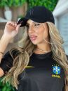 camisa brasil drifit preto