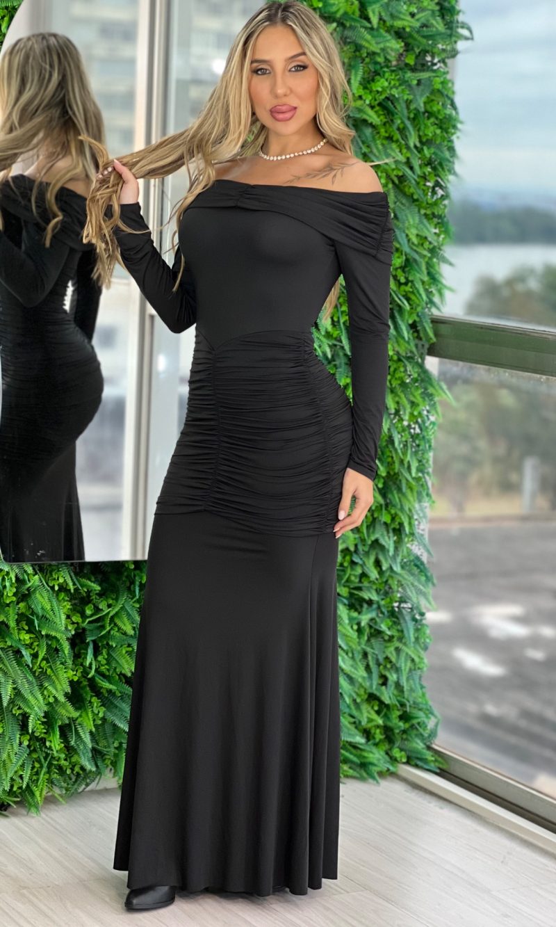 vestido midi paloma marrom