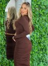 conjunto midi cristina marrom