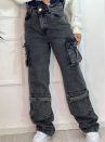 calca jeans wide leg espanha