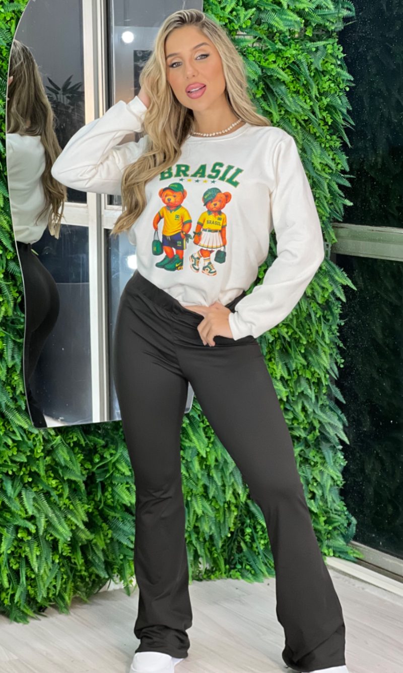 moletom ursinho brasil off white moletom ursinho brasil off white