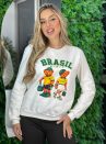 moletom ursinho brasil off white