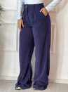 calca pantalona cotele evelin azul marinho