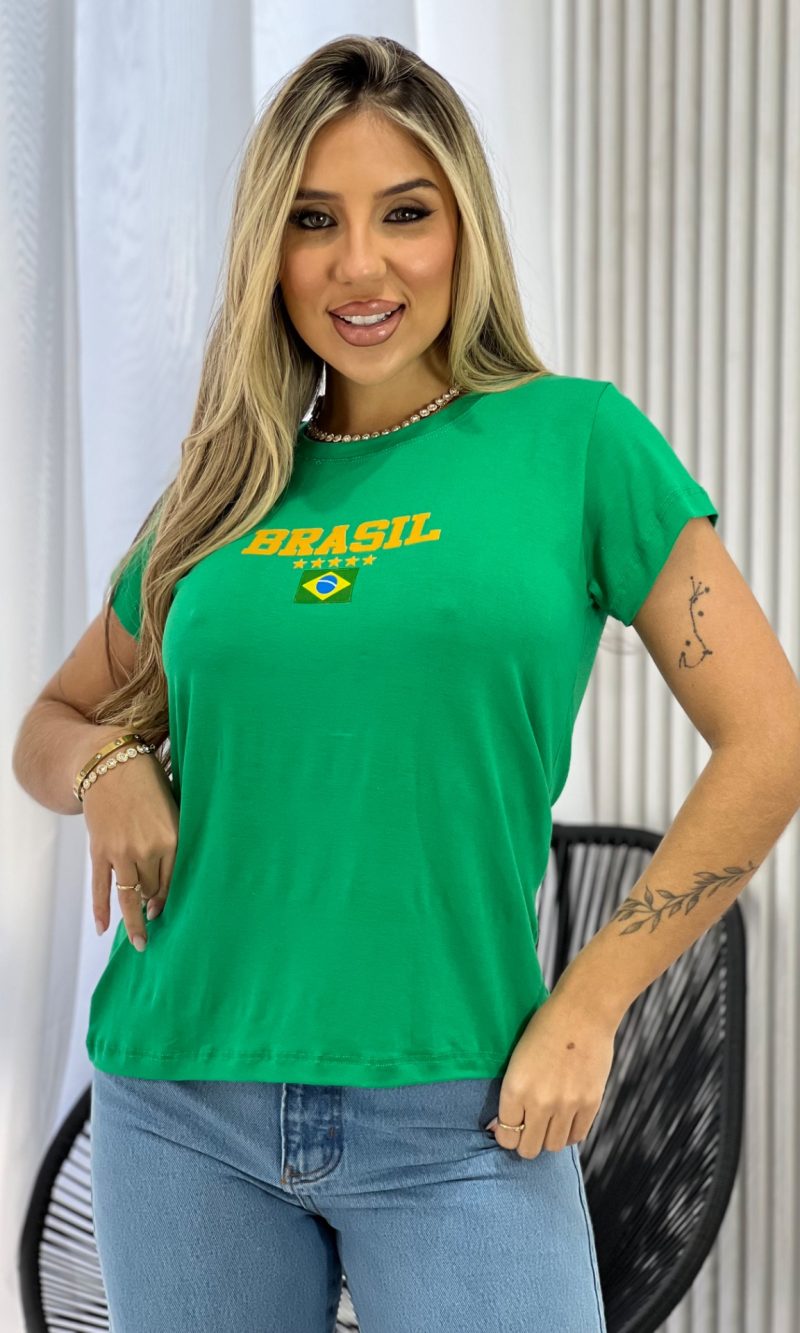 t shirt brasil verde