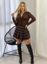 blusa gola boba simone marrom