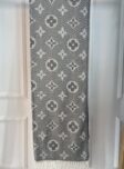 lenco estampado cinza