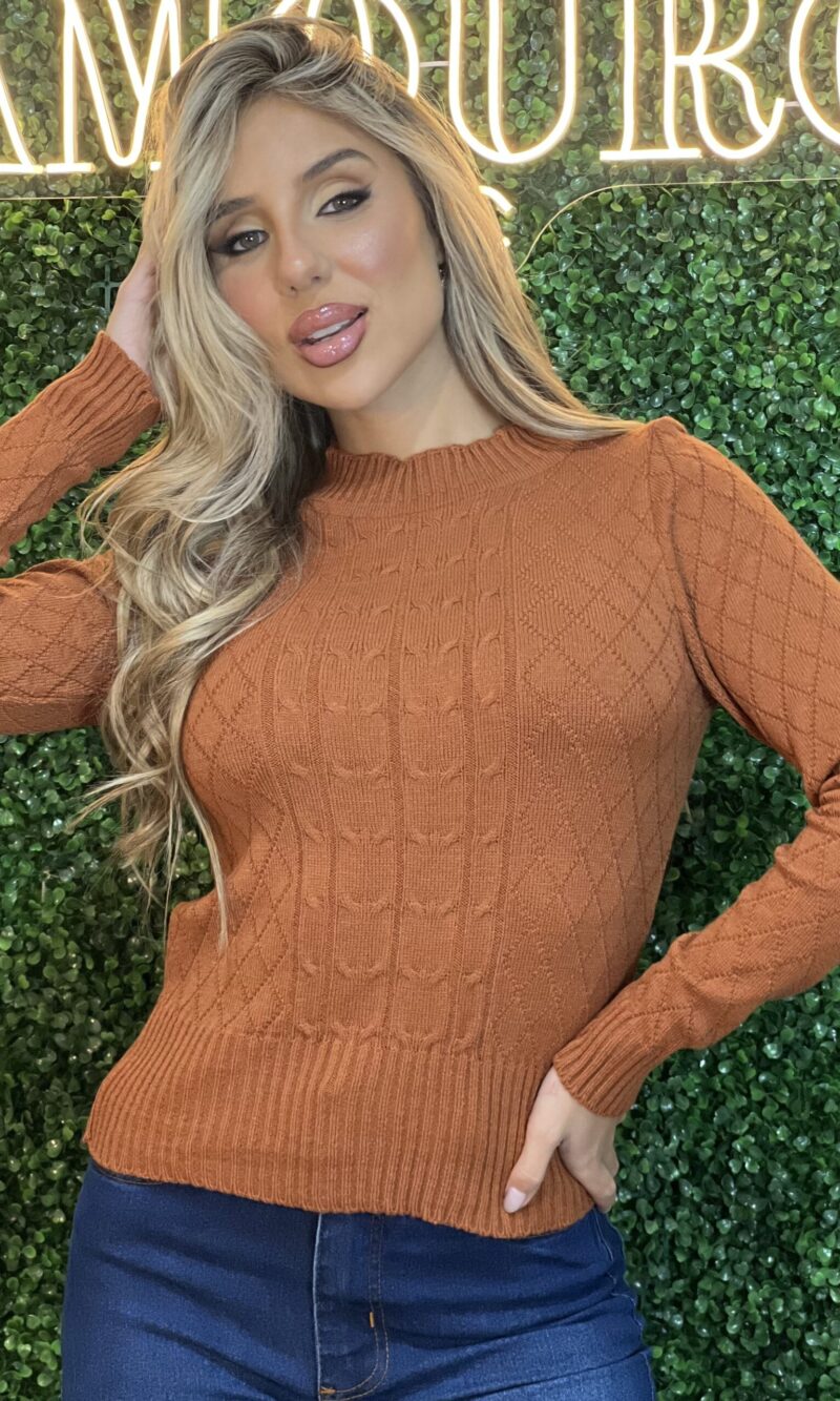 blusa modal olivia caramelo