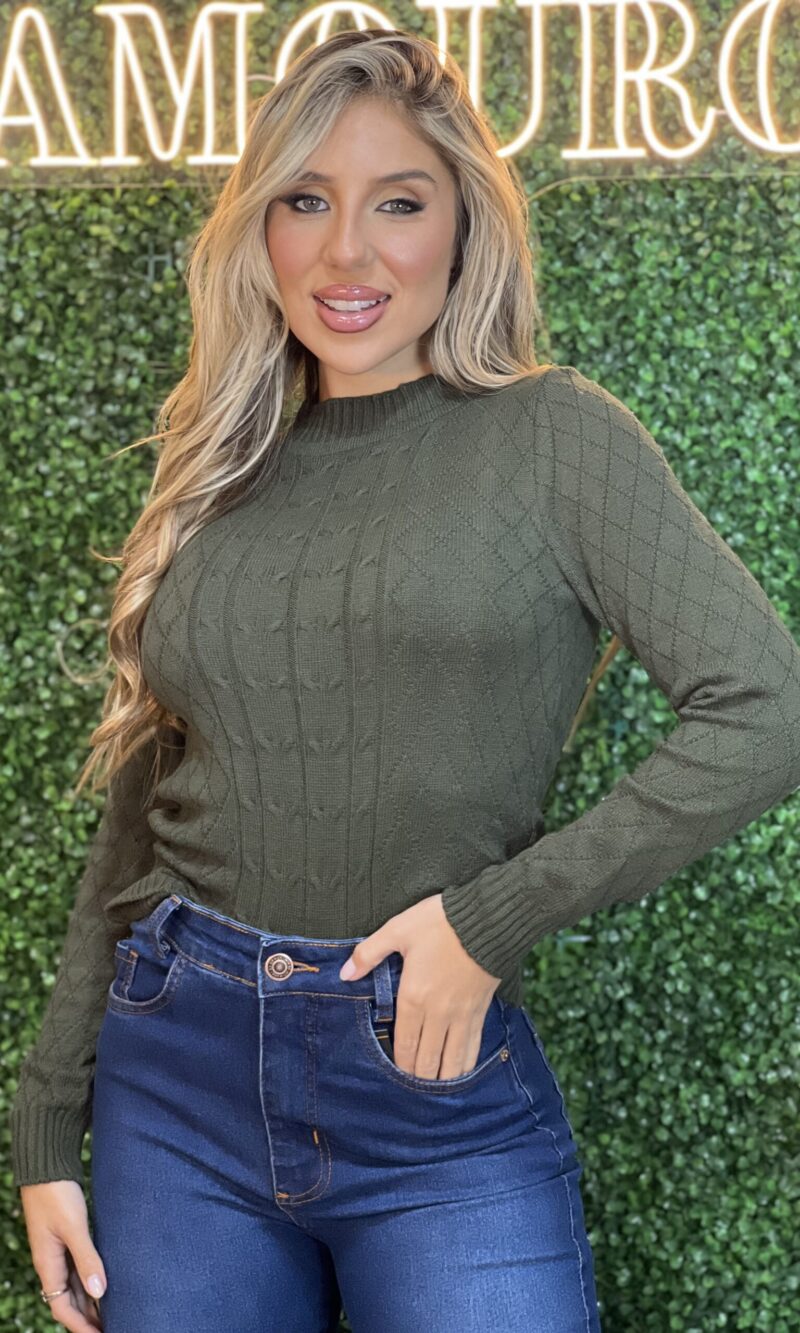 blusa modal olivia verde