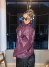 jaqueta courino bomber bordo
