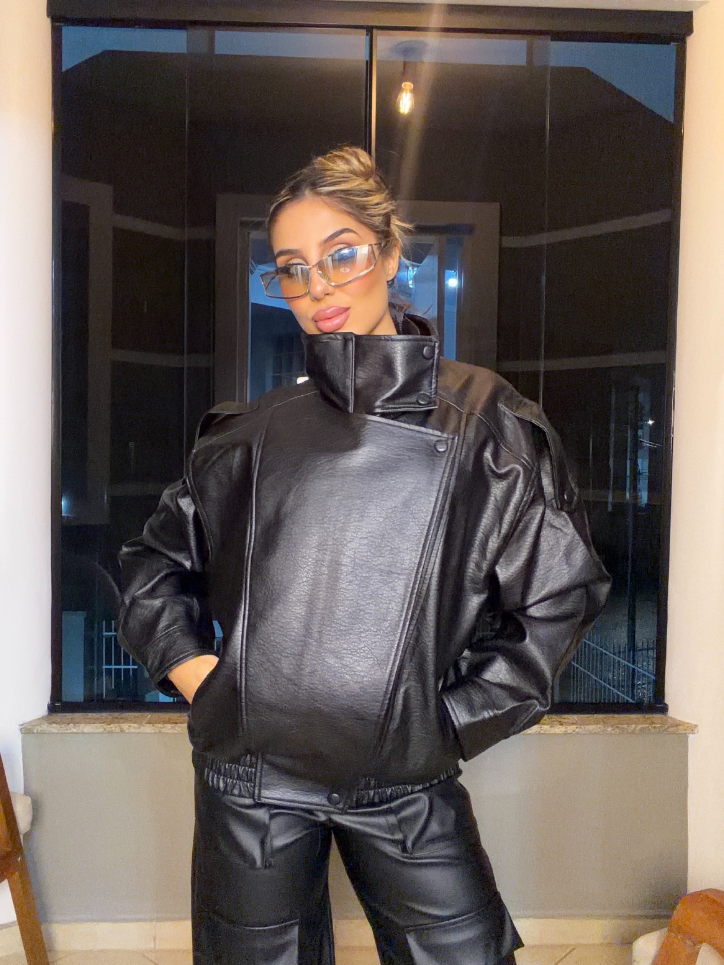 jaqueta courino bomber preto jaqueta courino bomber preto
