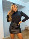 blusa tÉrmica canelada gola samara preto
